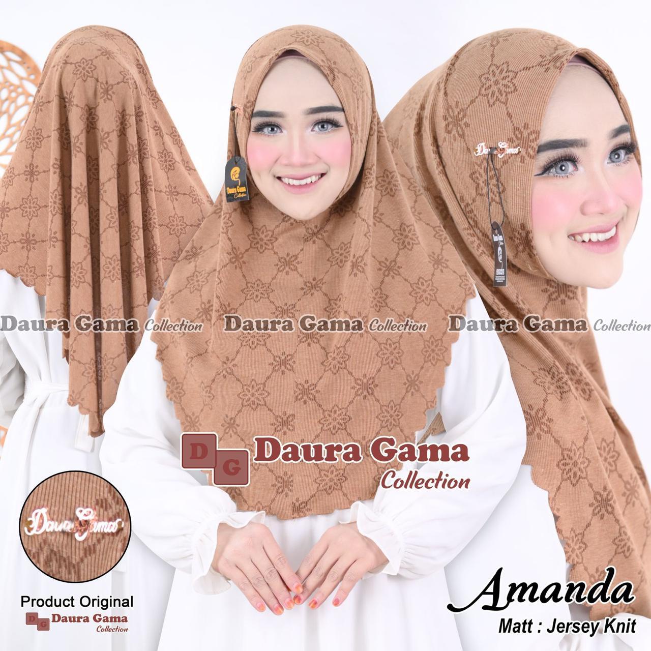 Kerudung bergo motif