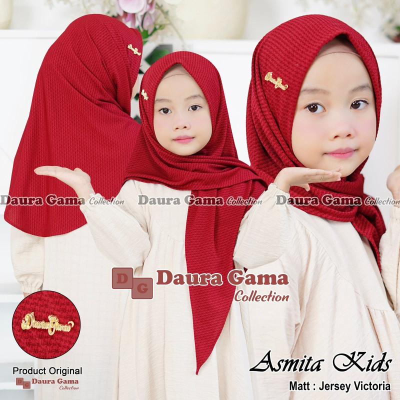 ORIGINAL DAURA GAMA Jilbab segitiga instan kids jilbab instan simple anak